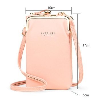 Sones H2105 Çok Fonksiyonlu Düz Dokuma Mini Messenger Kadın Omuz Çantası Gri