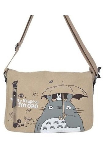 Globeasy Anime Totoro Kadın Omuz Çantası Haki