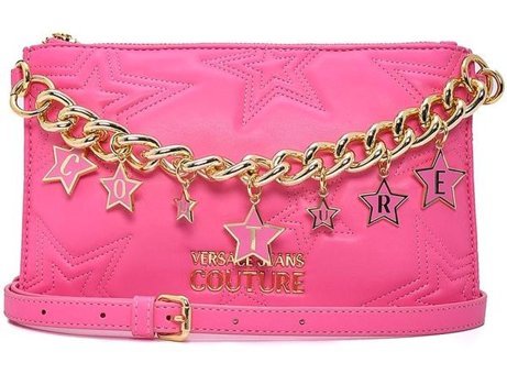 Versace Jeans Couture Yıldızlı Kadın Omuz Çantası Pembe