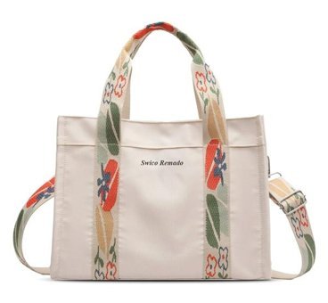 Worryfreeshopping Rahat Retro Tote Kadın Omuz Çantası Beyaz