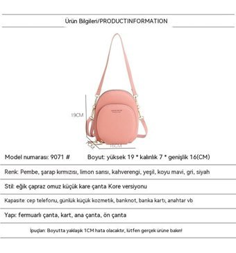 Luteshı Yeni Mini Kadın Omuz Çantası Pembe