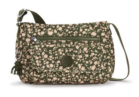 Kipling Syro Fresh Floral Kadın Omuz Çantası Yeşil - Bej