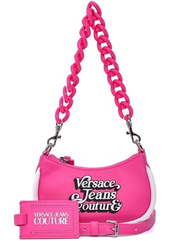 Versace Jeans Couture Versace Retro Yazı Kadın Omuz Çantası Pembe