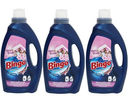 Bingo Mutlu Yuvam 81 Yıkama Renkliler İçin Sıvı Deterjan 3x1.75 lt