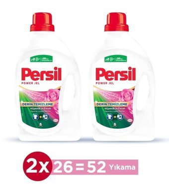 Persil Gülün Büyüsü 52 Yıkama Beyazlar ve Renkliler İçin Sıvı Deterjan 2x1.69 lt