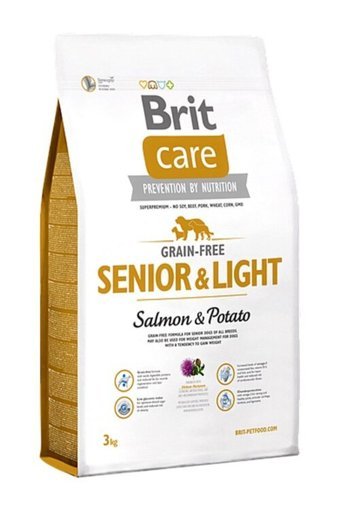 Brit Care Senior Light Somonlu Tüm Irklar Yaşlı Köpek Maması 3 Kg