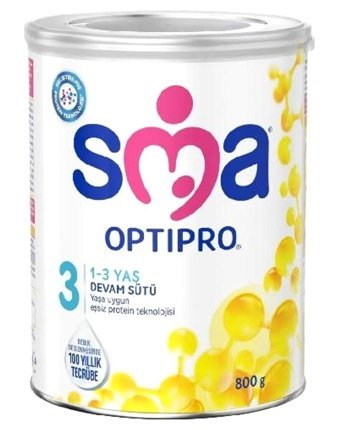 Sma Optipro Laktozlu Tahılsız 3 Numara Devam Sütü 24x800 gr