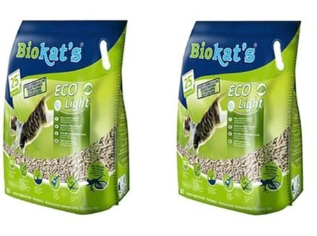 Biokat's Eco Light Topaklanan Kalın Taneli Pelet Kedi Kumu 2x5 lt