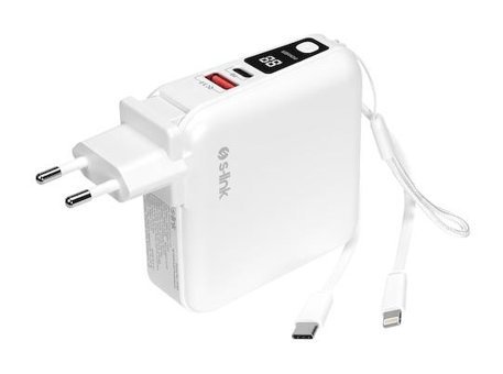 S-Link G150 15000 mAh Hızlı Şarj Lighthing - Type C Powerbank Beyaz