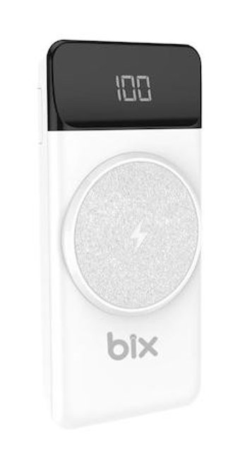 Bix Pb102 10000 mAh Hızlı Şarj Mıknatıslı Type C Kablosuz Powerbank Beyaz