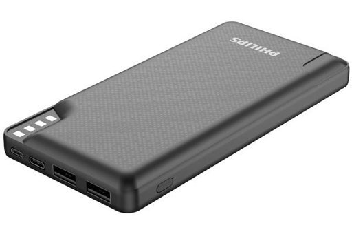 Philips Dlp2010Nb/62 10000 mAh Hızlı Şarj Micro Type C - USB Powerbank Siyah