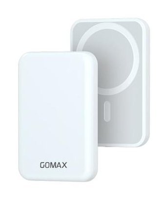 Gomax 10000 mAh Hızlı Şarj Mıknatıslı Micro USB Kablosuz Powerbank Beyaz