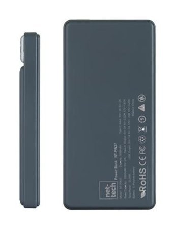 Nettech Nt-Pw27 9000 mAh Hızlı Şarj Type C - USB Powerbank Siyah