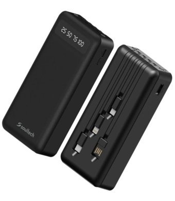 Soultech Bt242 Hydra 20000 mAh Hızlı Şarj Micro Type C - USB Powerbank Siyah