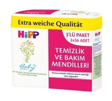 Hipp Baby Sanft Klasik 56 Yaprak 3'lü Islak Mendil