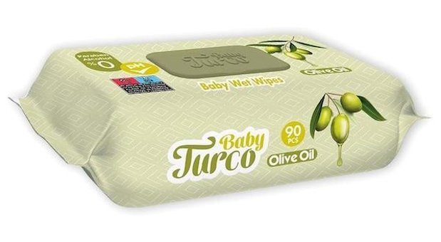 Baby Turco Olive Oil Zeytinyağlı 90 Yaprak Islak Mendil