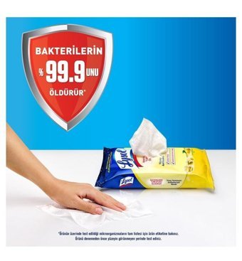 Lysol Antibakteriyel 72 Yaprak 2'li Islak Mendil