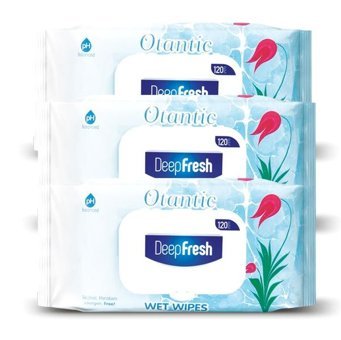 Deep Fresh Otantik 120 Yaprak 3'lü Islak Mendil