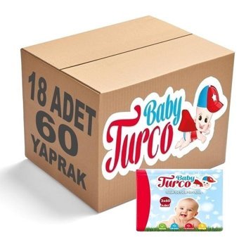 Baby Turco Klasik 60 Yaprak 18'li Islak Mendil