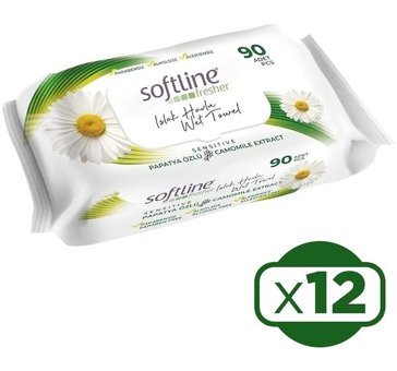 Softline Fresher Sensitive 90 Yaprak 12'li Islak Mendil