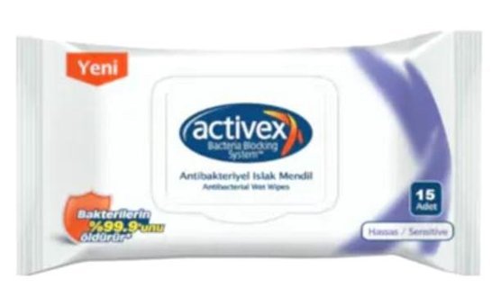 Activex Hassas Ciltler Antibakteriyel 15 Yaprak 3'lü Islak Mendil