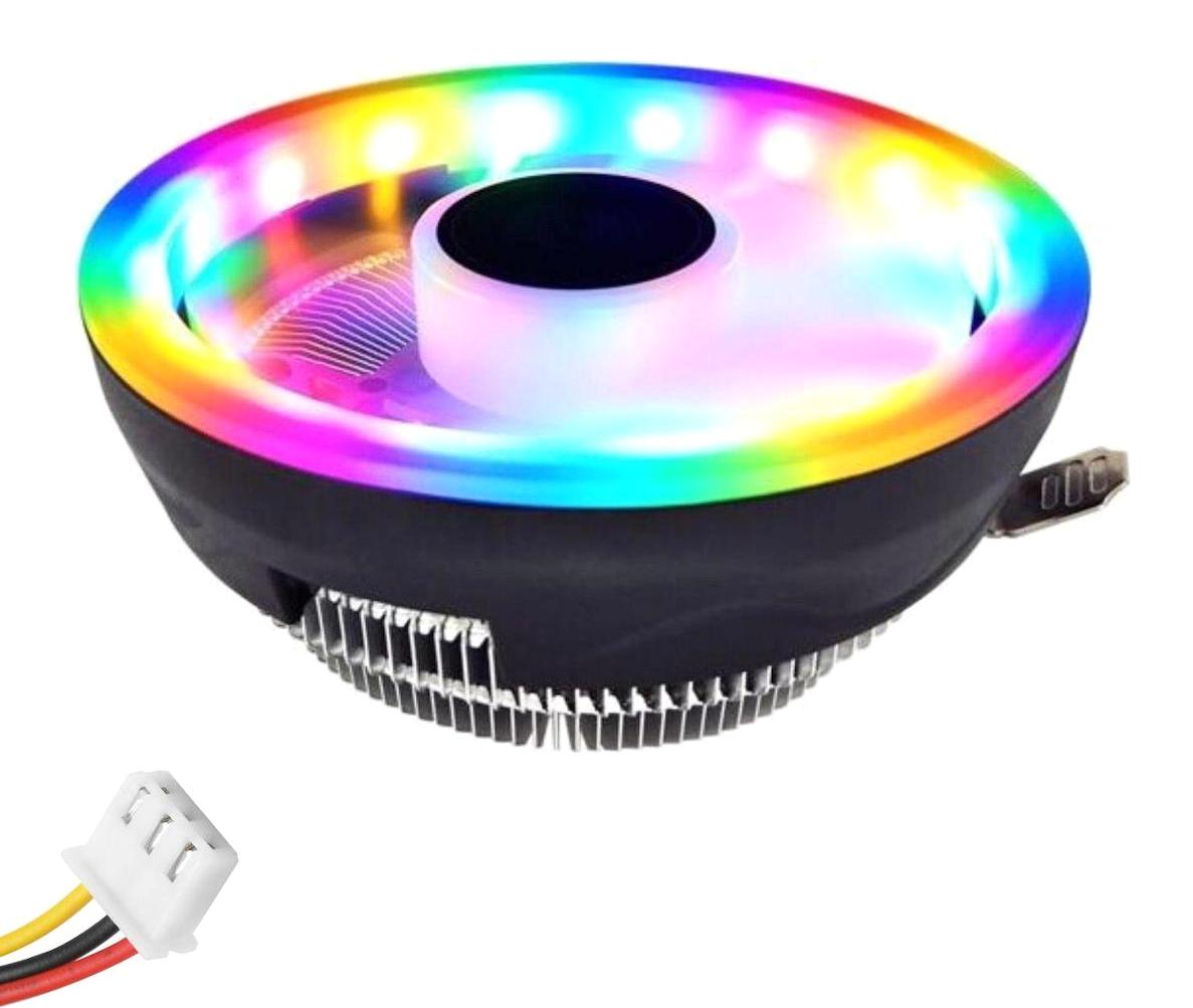 Snowman M105 4 Pin 1 Fanlı Fan Soğutmalı RGB Masaüstü İşlemci Soğutucu