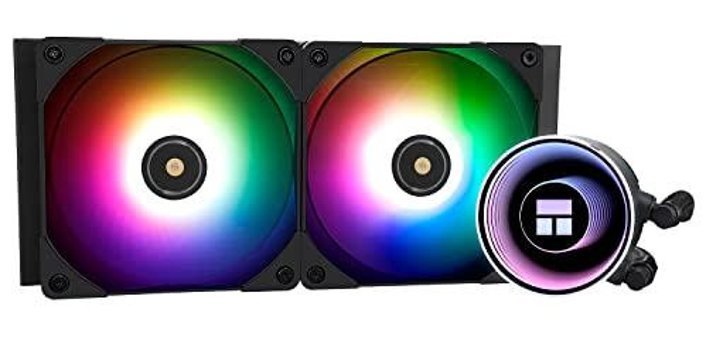 Thermalright Frozen Notte 240 4 Pin 2 Fanlı Fan Soğutmalı RGB Masaüstü İşlemci Soğutucu Siyah