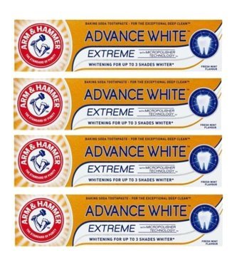 Arm & Hammer Advance White Naneli Organik Florürlü Diş Macunu 4x75 ml