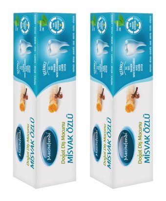 Mecitefendi Misvaklı Organik Florürsüz Diş Macunu 2x75 ml