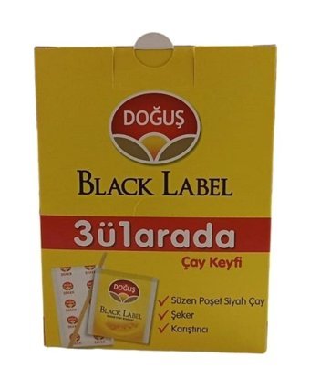 Doğuş Black Label Siyah Bardak Poşet Çay 24 Adet