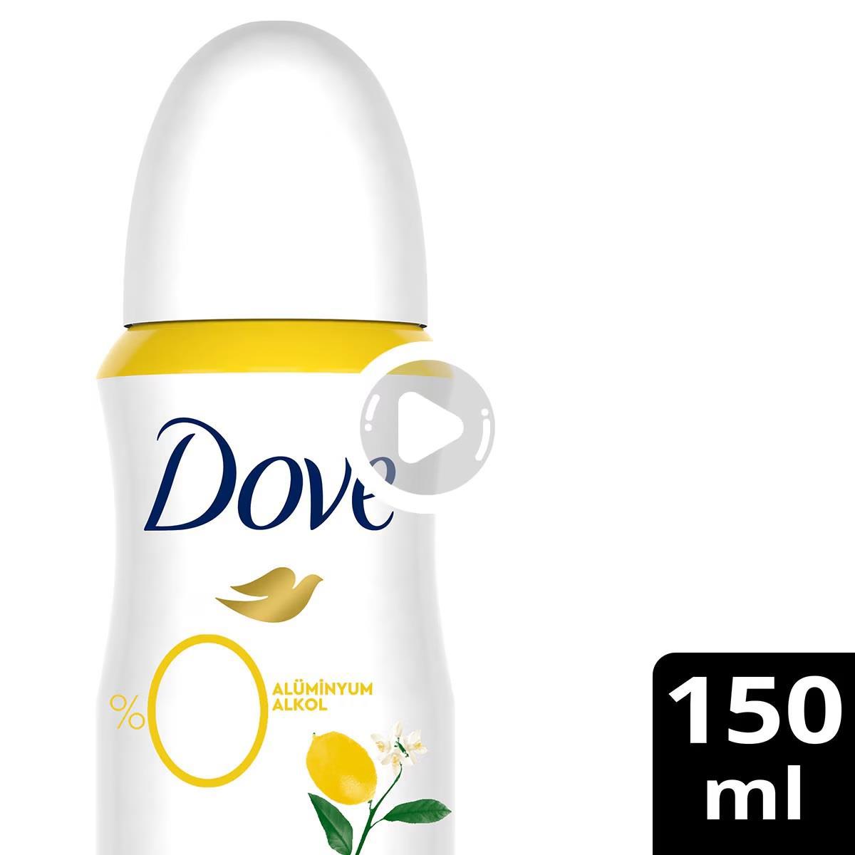 Dove Limon Çiçeği Sprey Kadın Deodorant 150 ml