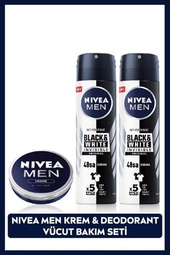 Nivea Pudralı Organik Antiperspirant Sprey Erkek Deodorant 2x150 ml