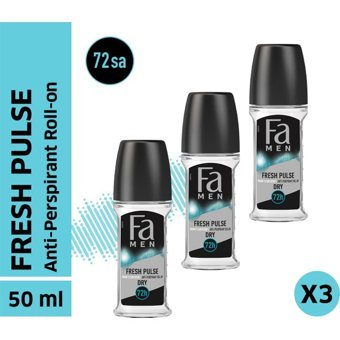 Fa Fresh Pulse Ter Önleyici Antiperspirant Roll-On Erkek Deodorant 3x50 ml