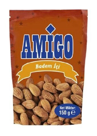 Amigo Tuzlu Kavrulmuş Tane Badem İçi 150 gr