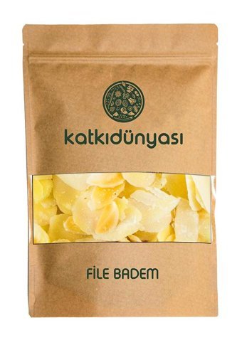 Katkı Dünyası Tuzsuz Çiğ File Badem İçi 500 gr