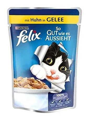 Purina Felix Tavuk Yetişkin Yaş Kedi Maması 12x100 gr