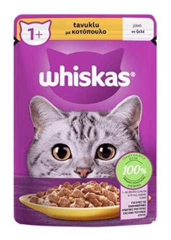 Whiskas Delight Tavuk Jöleli Yetişkin Yaş Kedi Maması 28x85 gr