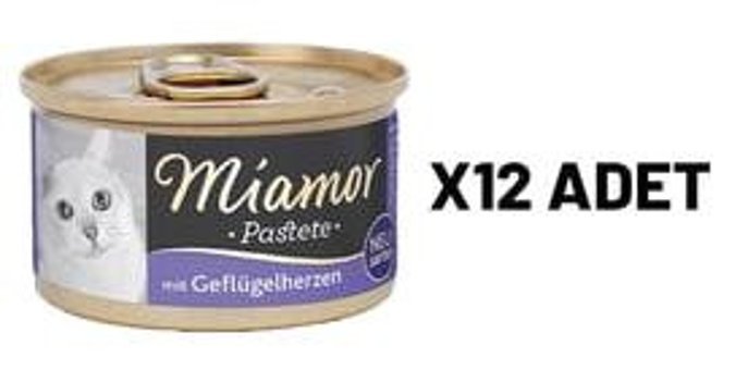 Miamor Pastete Yürek Yetişkin Yaş Kedi Maması 12x85 gr