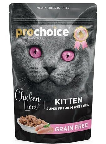 Pro Choice Ciğer Tavuk Yavru Yaş Kedi Maması 85 gr