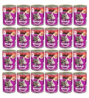 Whiskas Biftek Soslu Yetişkin Yaş Kedi Maması 24x400 gr