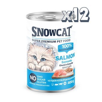 Snow Cat Super Premium Balık Yetişkin Yaş Kedi Maması 12x400 gr