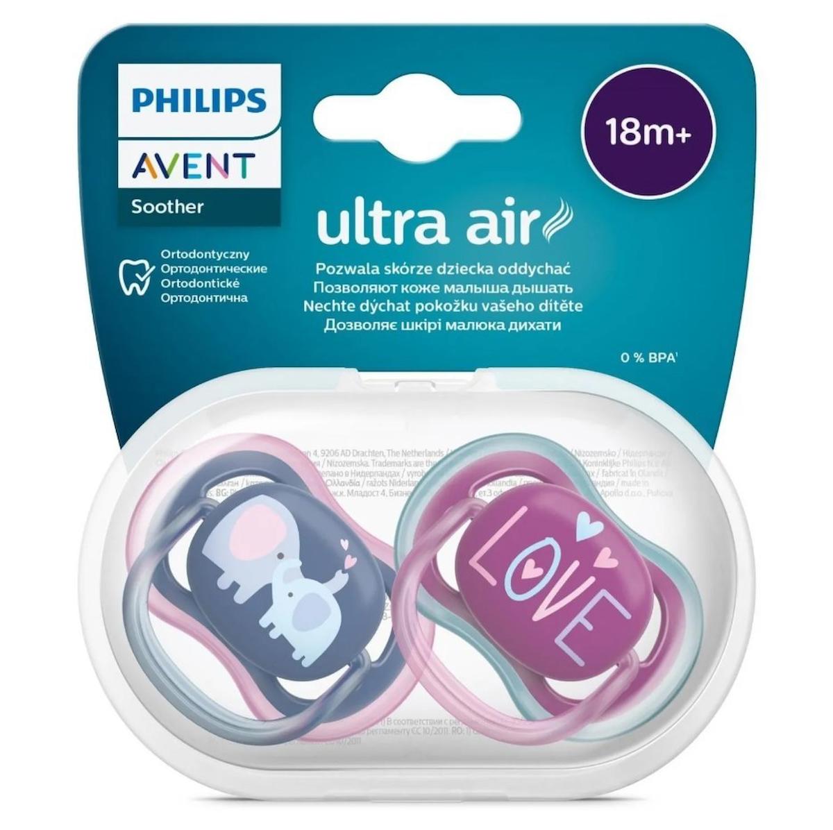 Philips Avent SCF349 18 Ay+ Fosforlu Ortodontik Kiraz Uçlu Damaklı Silikon Emzik Çok Renkli