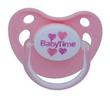 Baby Time 18 Ay+ Kiraz Uçlu Damaklı Silikon Emzik Pembe