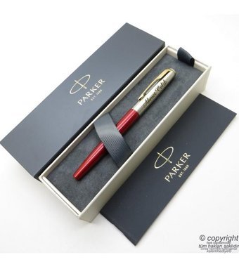 Parker Jotter Metal Kırmızı Gt Dolma Kalem