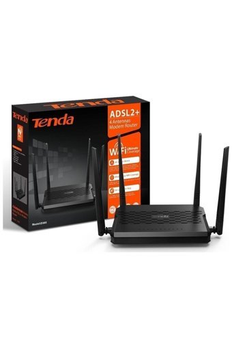 Tenda D305 4 Port 300 Mbps Kablosuz ADSL2+ Modem