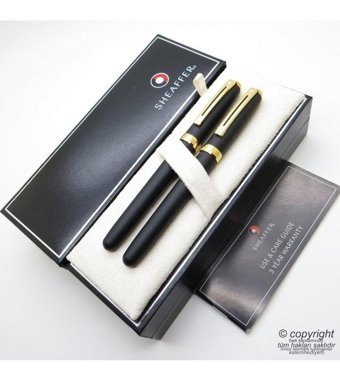 Sheaffer Prelude Mat Siyah Altın Dolma Kalem