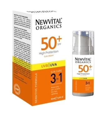 Newvit 50 Faktör Hassas Ciltler İçin Güneş Kremi 50 ml