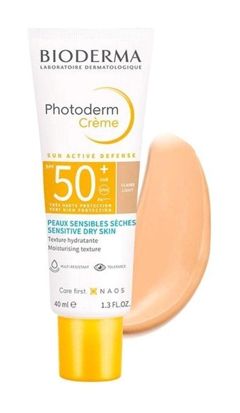 Bioderma Photoderm 50 Faktör Kuru Ciltler İçin Leke Karşıtı Nemlendirici Yağsız Suya Dayanıklı Yüz ve Vücut Güneş Kremi 40 ml