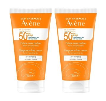 Avene 50 Faktör Kuru Ciltler İçin Nemlendirici Suya Dayanıklı Yüz Güneş Kremi 2x50 ml