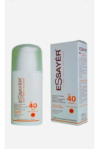 Essayer 50 Faktör Tüm Ciltler İçin Nemlendirici Suya Dayanıklı Yüz Güneş Losyonu 40 ml